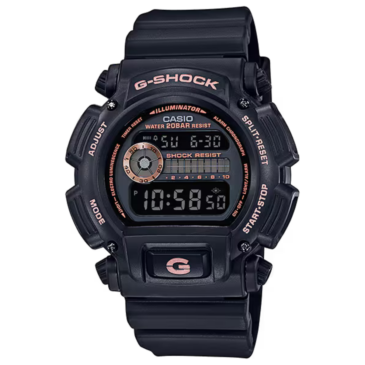 Casio G-Shock DW-9052GBX-1A4DR – Black & Rose Gold Digital Watch