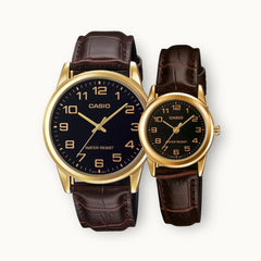 CASIO Couple MTP - V001GL - 1B | LTP - V001GL - 1B - G Moments Qatar