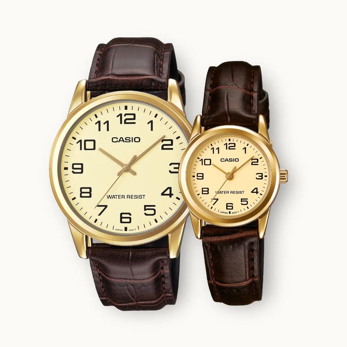 CASIO Couple MTP - V001GL - 9B | LTP - V001GL - 9B - G Moments Qatar